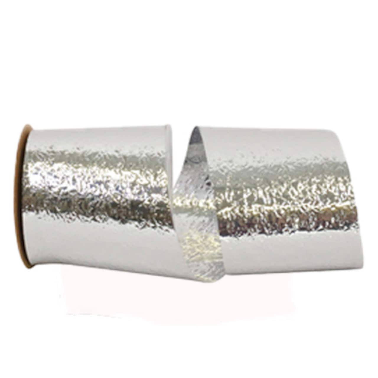 JAM Paper 2.5" x 25yd. Metallic Cracked Ice Ribbon